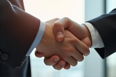 Handshake or agreement image